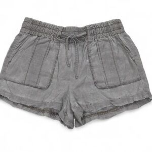 Express Gray Cargo Shorts Relaxed Fit Mid-Thigh